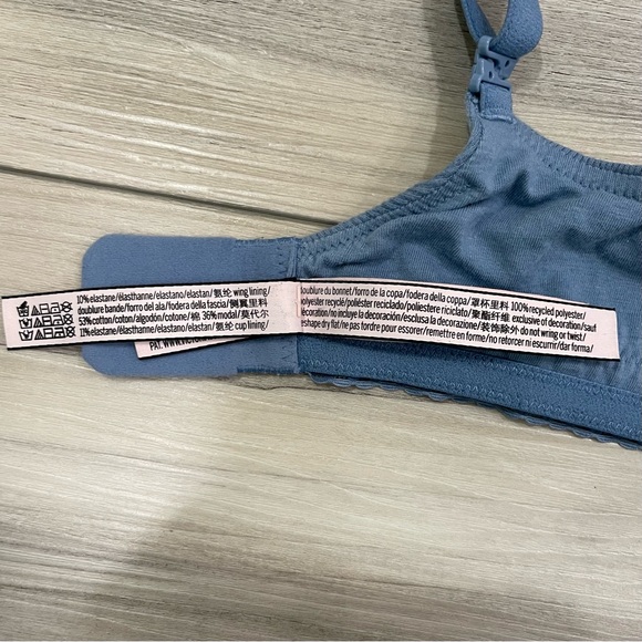 VICTORIA'S SECRET Blue T-Shirt Lightly Lined Cotton Demi Bra size 36D - Picture 12 of 12